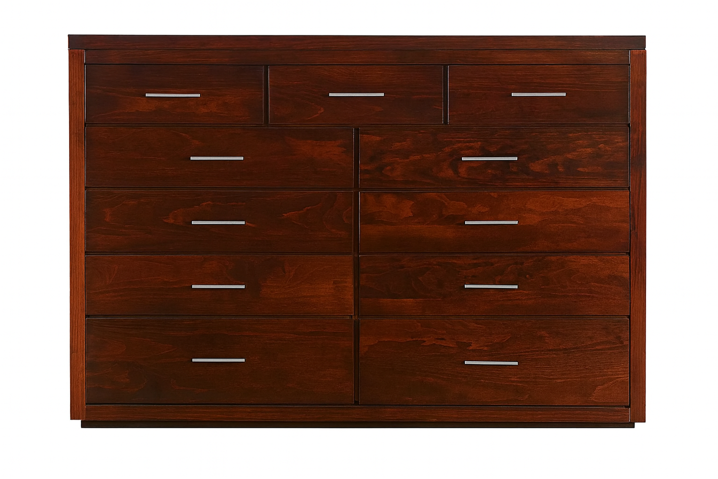 NARRABEEN (14-15-15-20-21-18-5) DOUBLE OR QUEEN 4 PIECE (TALLBOY) BEDROOM SUITE - WALNUT(#219)