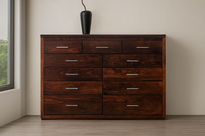 NARRABEEN (14-15-15-20-21-18-5) DOUBLE OR QUEEN 4 PIECE (TALLBOY) BEDROOM SUITE - WALNUT(#219)