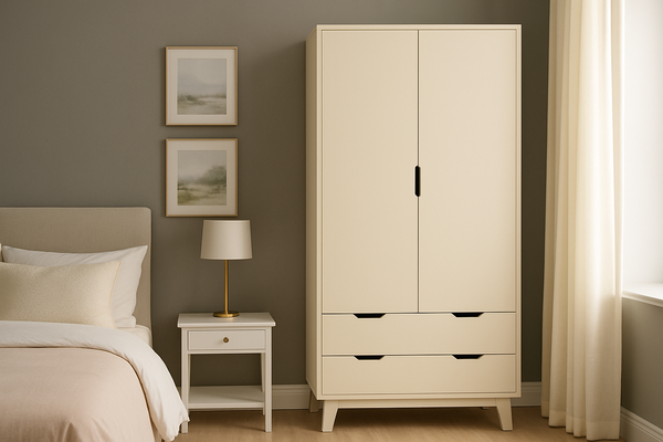 AVALON (AUSSIE MADE) 2 DOOR / 2 DRAWER  WARDROBE COLLECTION - ASSORTED PAINTED COLOURS - STARTING FROM $1299