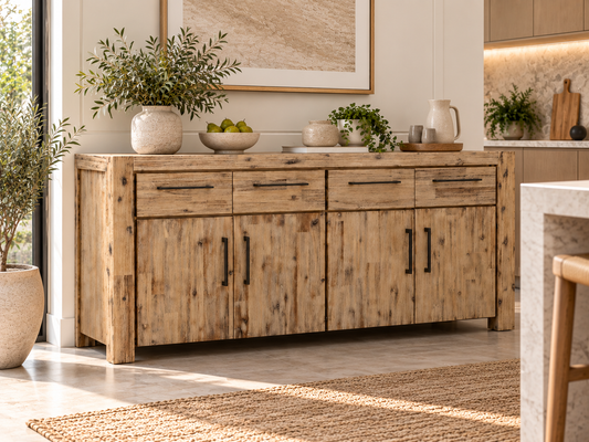 Winslow 4 Door/4 Drawer Large Buffet - 1700(W) X 450(D) - As Pictured