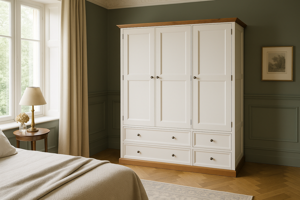 ANZAC (AUSSIE MADE) 3 SECTION MIRROR WARDROBE COLLECTION - ASSORTED PAINTED / STAINED COLOURS - STARTING FROM $1799