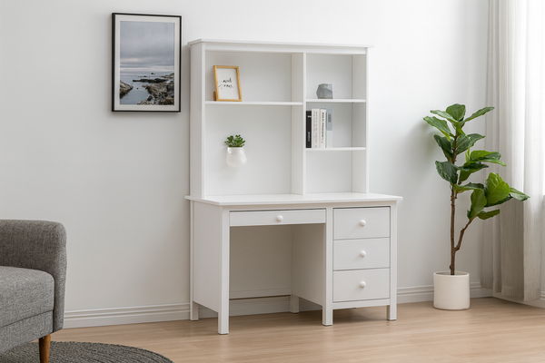 KADO DESK ONLY (EXCLUDING HUTCH) -1060(W) X 530(D)-  ARCTIC OR WALNUT