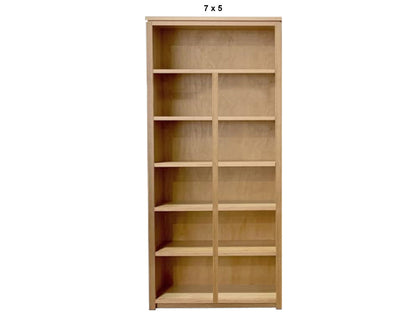 CHATSWOOD (AUSSIE MADE) HIGHLINE BOOKCASE WITH SMOOTH PLY BACKING COLLECTION - TASSIE OAK COMBINATION - ASSORTED STAINED COLOURS - STARTING FROM $999