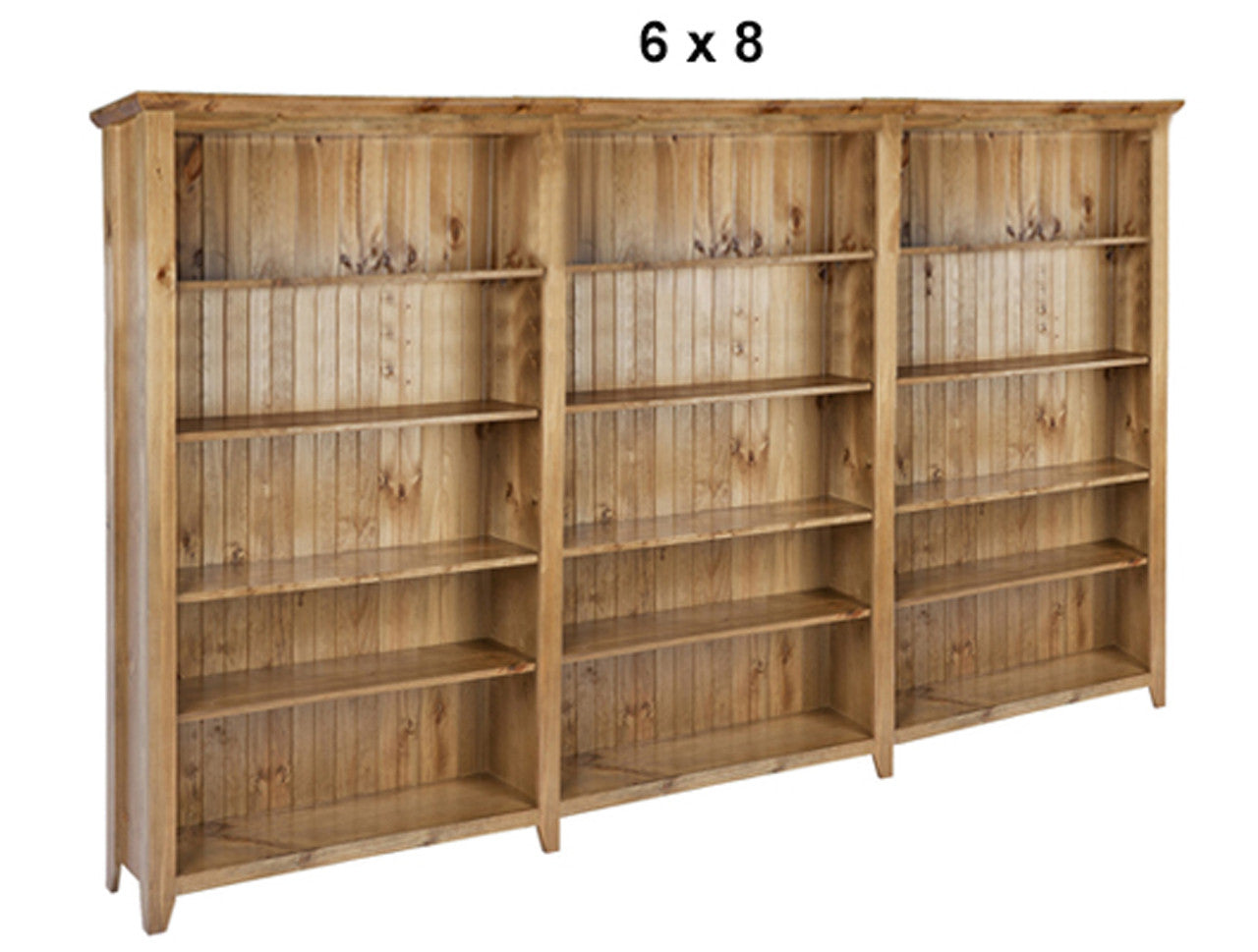 CHUNKY (AUSSIE MADE) HIGHLINE BOOKCASE (4 SECTIONS) COLLECTION - ASSORTED STAINED COLOURS - STARTING FROM $2399