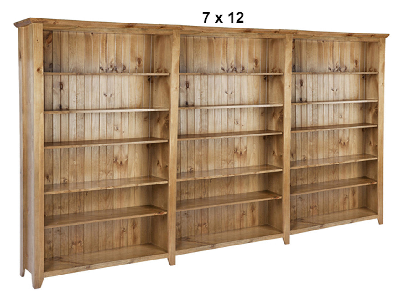 CHUNKY (AUSSIE MADE) HIGHLINE BOOKCASE (4 SECTIONS) COLLECTION - ASSORTED STAINED COLOURS - STARTING FROM $2399