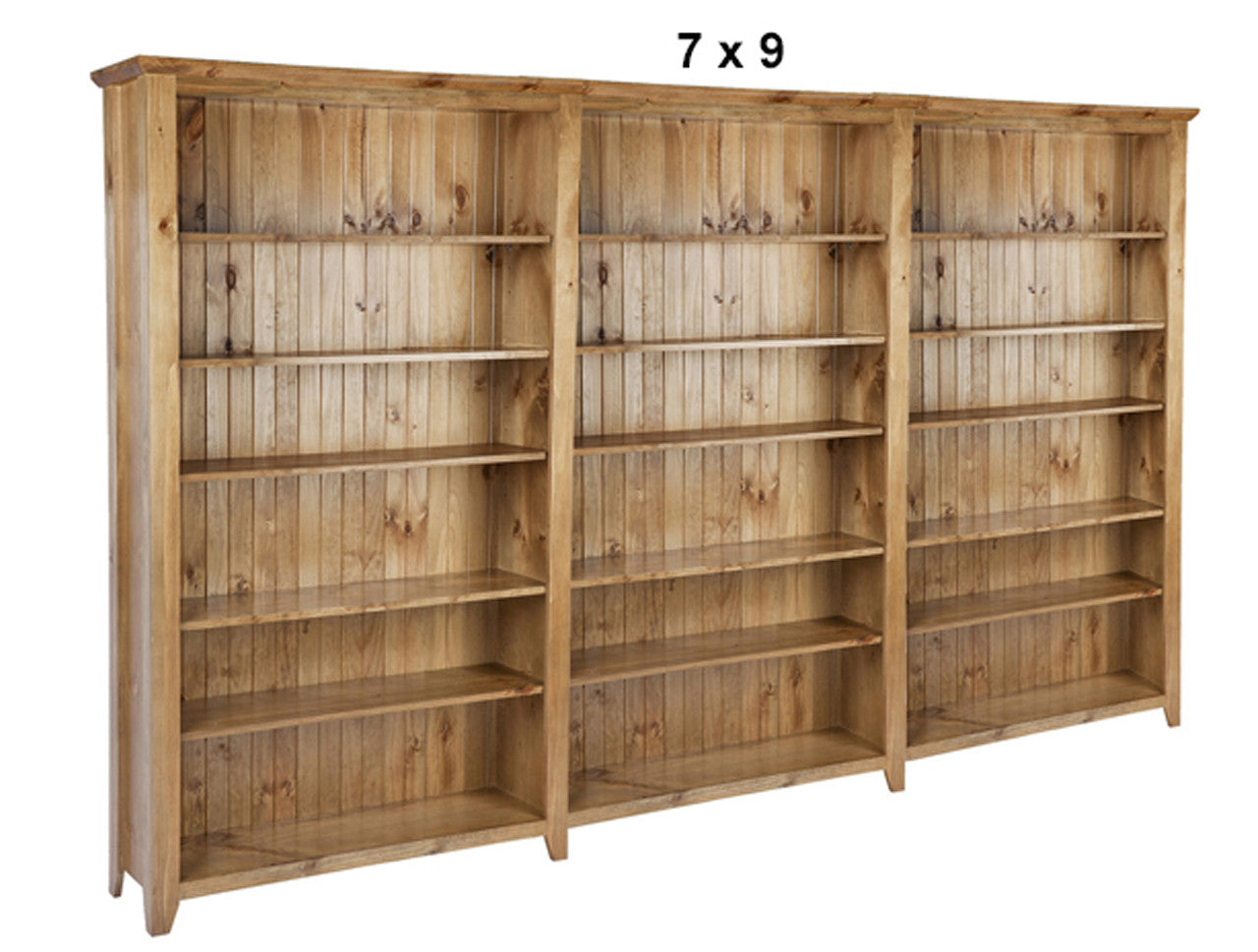 CHUNKY (AUSSIE MADE) HIGHLINE BOOKCASE (4 SECTIONS) COLLECTION - ASSORTED STAINED COLOURS - STARTING FROM $2399
