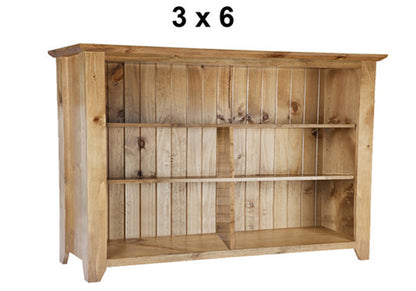CHUNKY (AUSSIE MADE) LOWLINE BOOKCASE COLLECTION - ASSORTED STAINED COLOURS - STARTING FROM $449