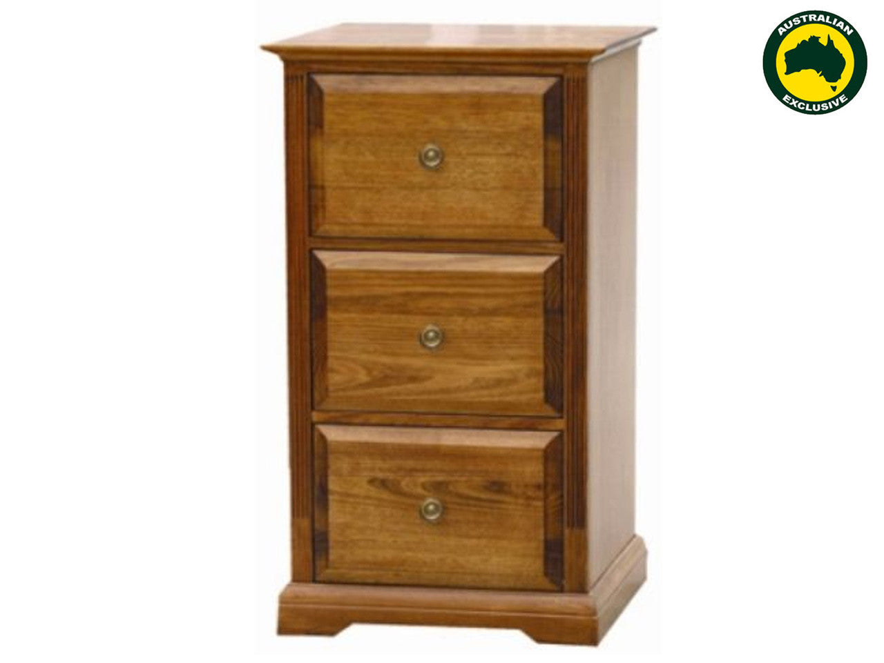 CHURACHS (AUSSIE MADE) FILING CABINET COLLECTION - TASSIE OAK COMBINATION - ASSORTED STAINED COLOURS - STARTING FROM $899