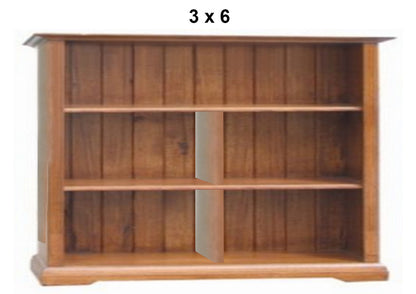 CHURACHS (AUSSIE MADE) LOWLINE BOOKCASE COLLECTION - ASSORTED STAINED COLOURS - STARTING FROM $499