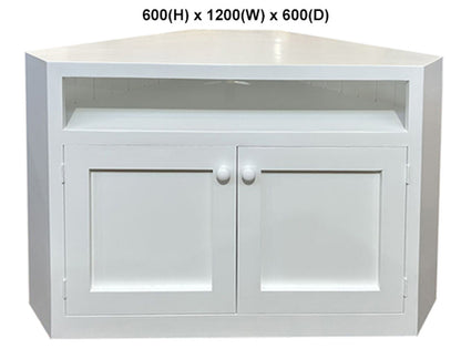 CLAUDE (AUSSIE MADE) CORNER TV STAND COLLECTION  - ASSORTED PAINTED COLOURS - STARTING FROM $799