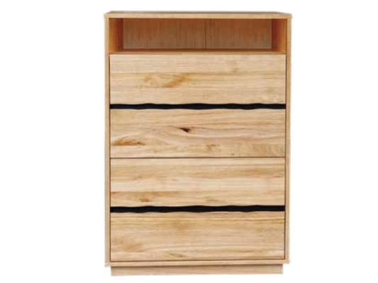 Crayson 4 Drawer Tallboy - 1160(H) X 800(W) X 450(D) - Messmate