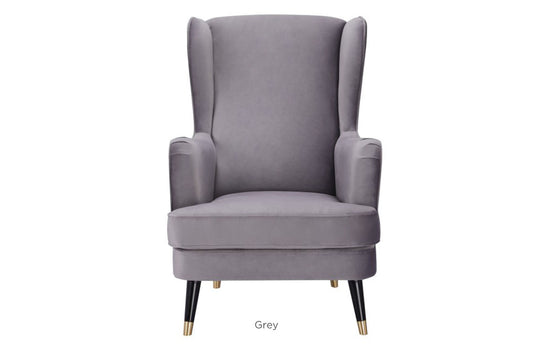 Cape Fabric Upholstered Armchair - Grey