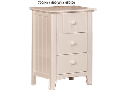 CORBIN (AUSSIE MADE) BEDSIDE TABLE COLLECTION - ASSORTED PAINTED COLOURS - STARTING FROM $399