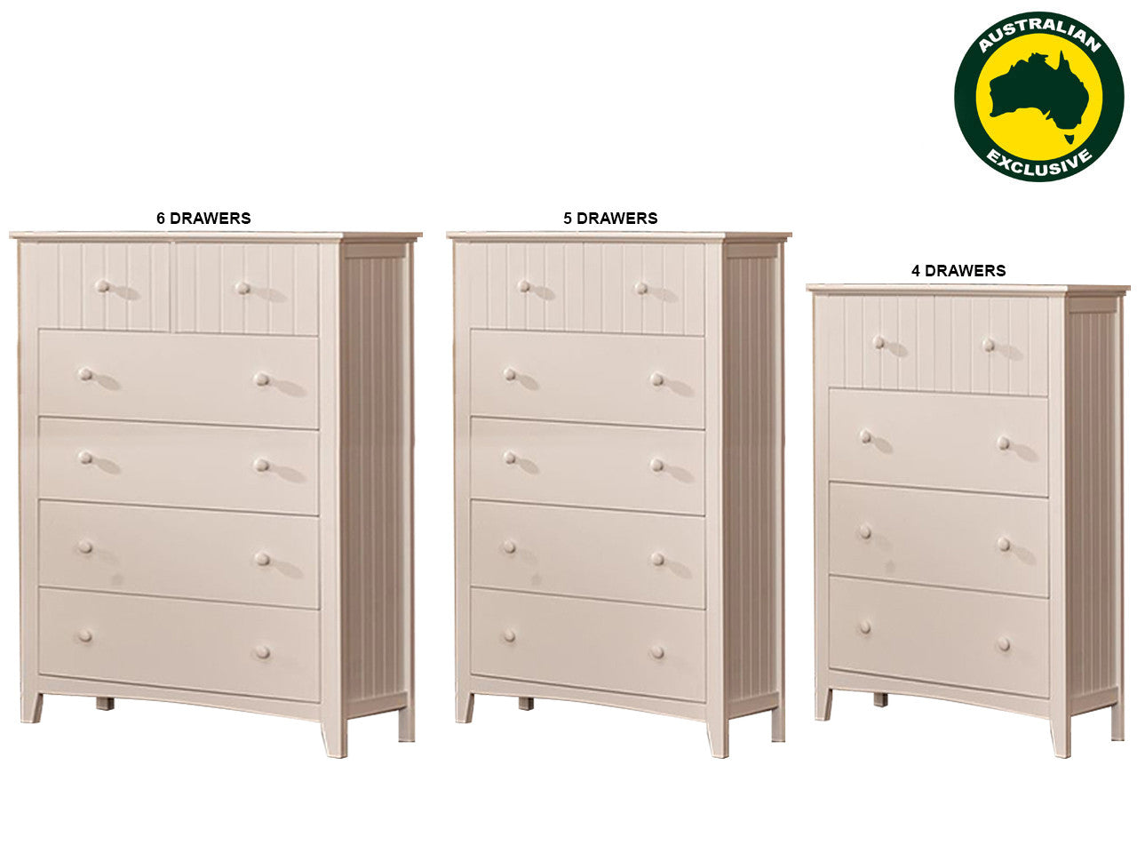 Corbin (AUSSIE MADE) Tallboy Collection - Assorted Painted Colours