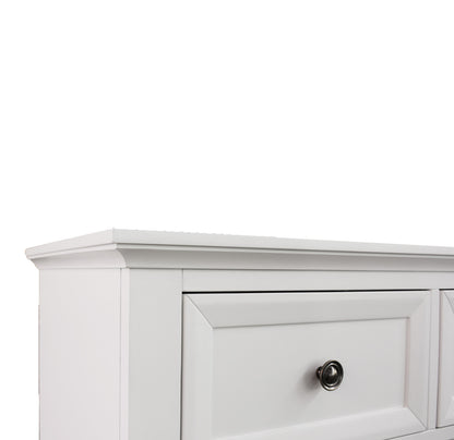 QUEEN AUSTIN 4 PIECE (TALLBOY) BEDROOM SUITE - WHITE