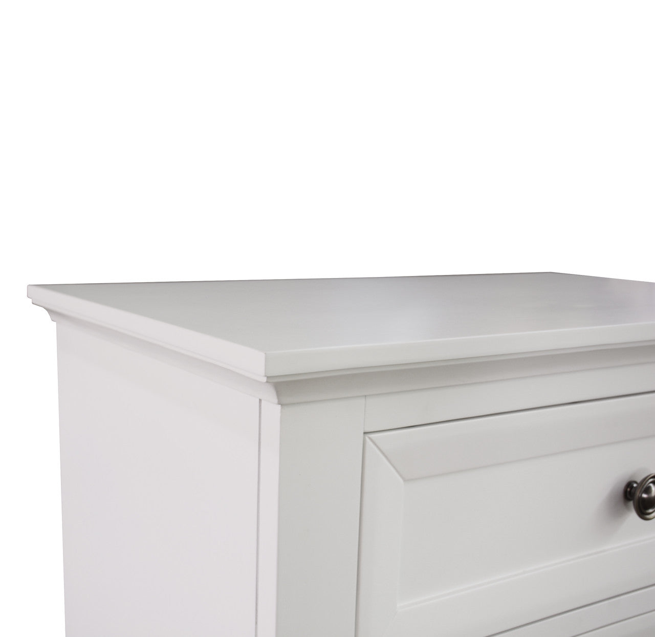 KING AUSTIN 4 PIECE (TALLBOY) BEDROOM SUITE - WHITE