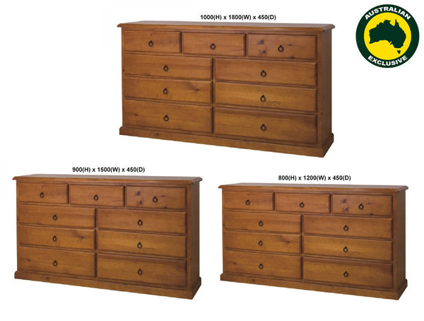 CRONULLA (AUSSIE MADE) LOWBOY COLLECTION - ASSORTED STAINED COLOURS - STARTING FROM $1299