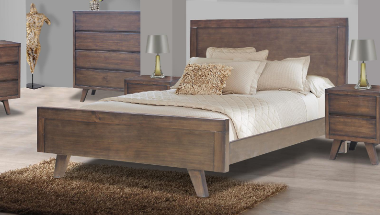 King Roger Timber Bed Frame - As Pictured