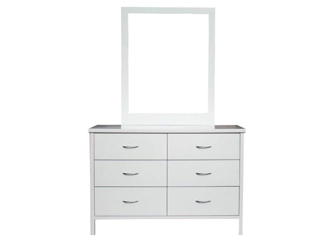 DALBY (CUSTOM MADE) DRESSING TABLE WITH MIRROR - 890(H) X 1250(W) - ASSORTED COLOURS