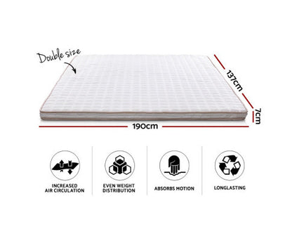 HARLOW DOUBLE SIZE MEMORY FOAM MATTRESS TOPPER