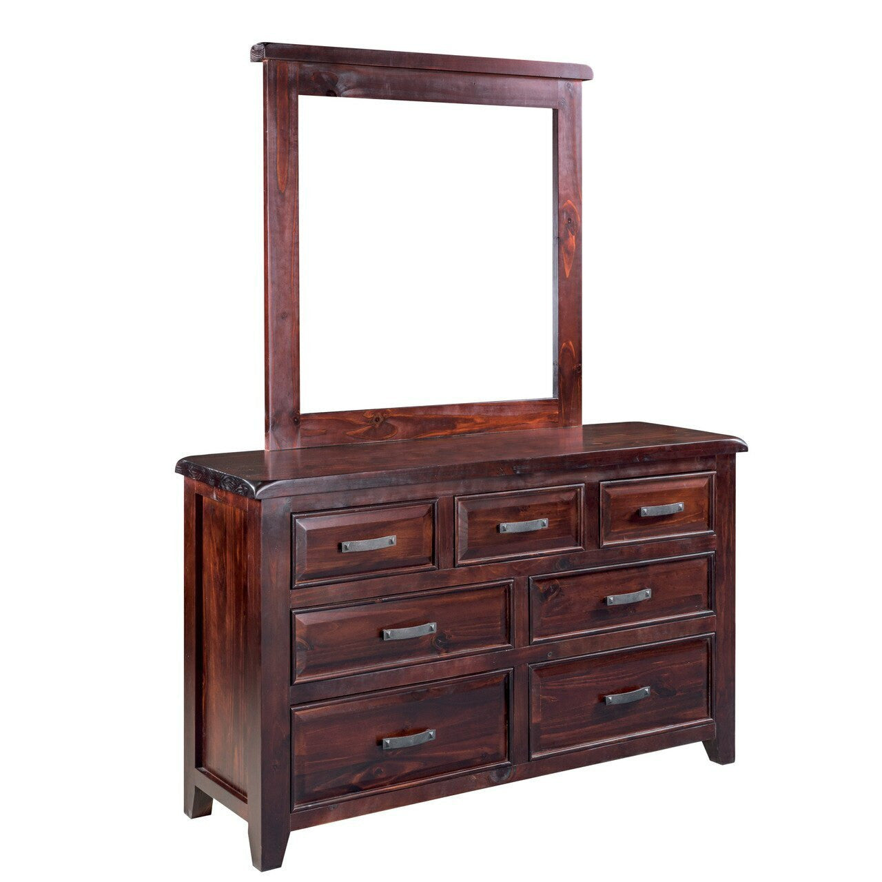 SYDNEYSIDE SINGLE OR KING SINGLE 4 PIECE (DRESSER) BEDROOM SUITE - WALNUT