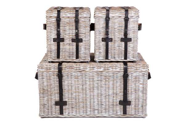 RATTAN 3 PIECE TRUNK  (DET7923SET) - KUBU GREY WASH OR WHITE WASH