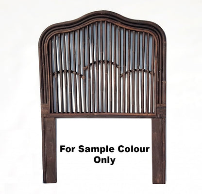 NAOMI QUEEN CANE / RATTAN BEDHEAD (MODEL:DET829QB) - DARK BROWN OR NATURAL (PICTURED)