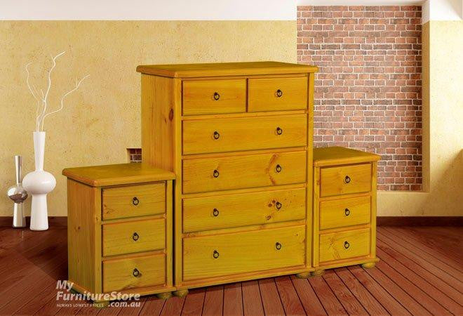 Oliver (AUSSIE MADE) 3 Piece Chest Set (6+3+3) - Assorted Colours