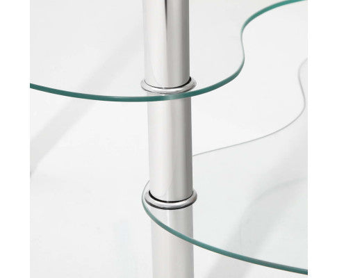 DESMOND 3 TIER GLASS COFFEE TABLE - AS PICTURED