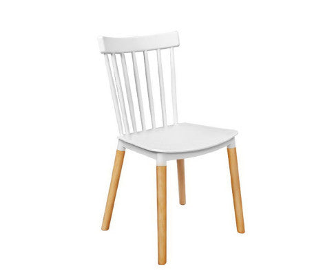 MERIDIAN (SET OF 4) DINING CHAIR - WHITE