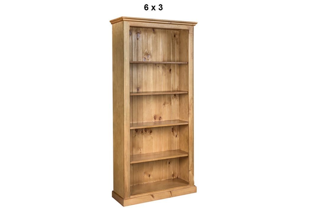 DOUBLEBAY (AUSSIE MADE) HIGHLINE BOOKCASE WITH 70mm FACINGS COLLECTION - ASSORTED COLOURS - STARTING FROM $599