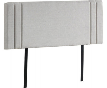 DOUBLE ANDORRA LINEN FABRIC HEADBOARD BEDHEAD - BEIGE