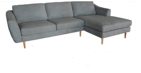 DOWNTOWN 2 SEATER LOUNGE WITH RIGHT HAND FACING CHAISE - ASSORTED COLOURS