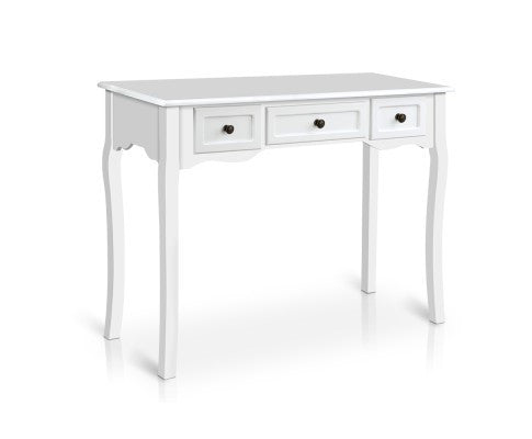 GEORGE FRENCH PROVINCIAL HALL TABLE WITH DRAWERS - WHITE