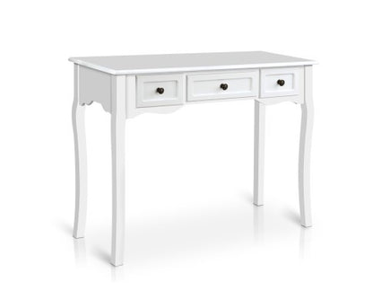 GEORGE FRENCH PROVINCIAL HALL TABLE WITH DRAWERS - WHITE