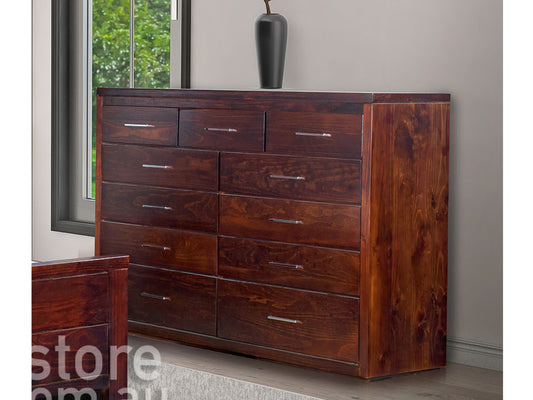 NARRABEEN (AUSSIE MADE) 11 DRAWER TOP SPLIT TALLBOY (NTR60511) - ASSORTED COLOURS