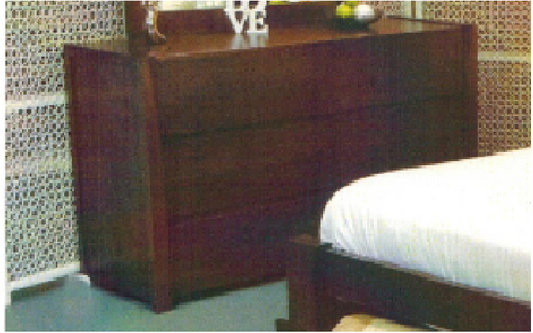 MONROE 6 DRAWER DRESSING TABLE -  800(H) x 1500(W)  - ASH