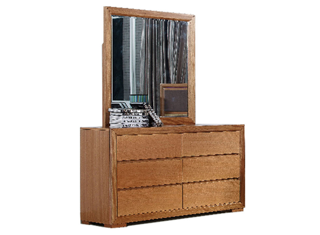 Duas Dresser Table With Mirror - (MODEL 1-21-4-18-5-25) - Maple