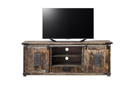 Dubbo 1800(W) TV Unit - Black Distressed