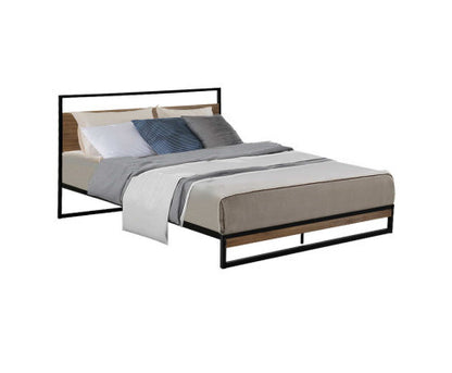 DOUBLE RALPH METAL BED - BLACK
