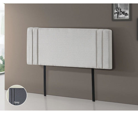 Double Andorra Linen Fabric Headboard Bedhead - Beige