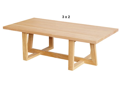 DANTE (AUSSIE MADE) COFFEE TABLE COLLECTION - TASSIE OAK COMBINATION - ASSORTED STAINED COLOURS - STARTING FROM $699