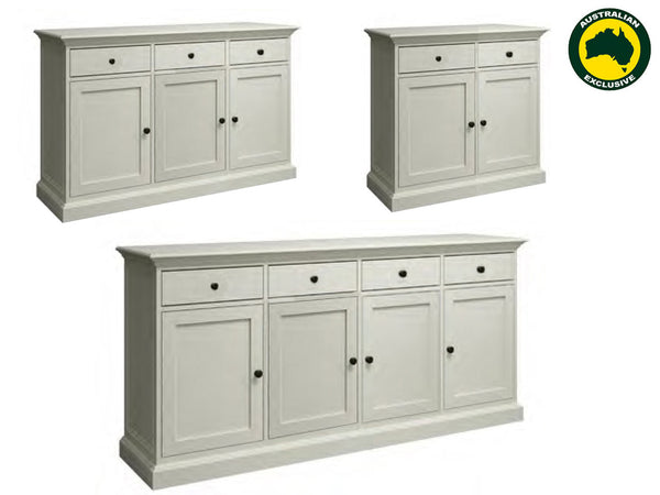 DELAN (AUSSIE MADE) BUFFET  COLLECTION - ASSORTED PAINTED COLOURS - STARTING FROM $1299
