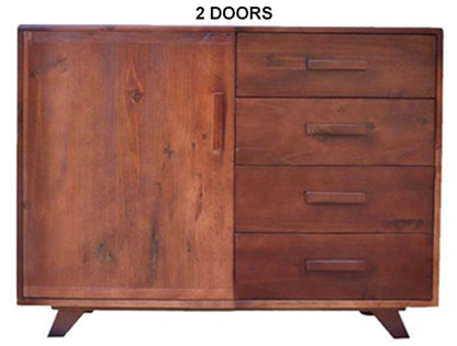 DENVER (AUSSIE MADE) BUFFET WITH SCANDI LEGS COLLECTION - ASSORTED STAINED COLOURS - STARTING FROM $899