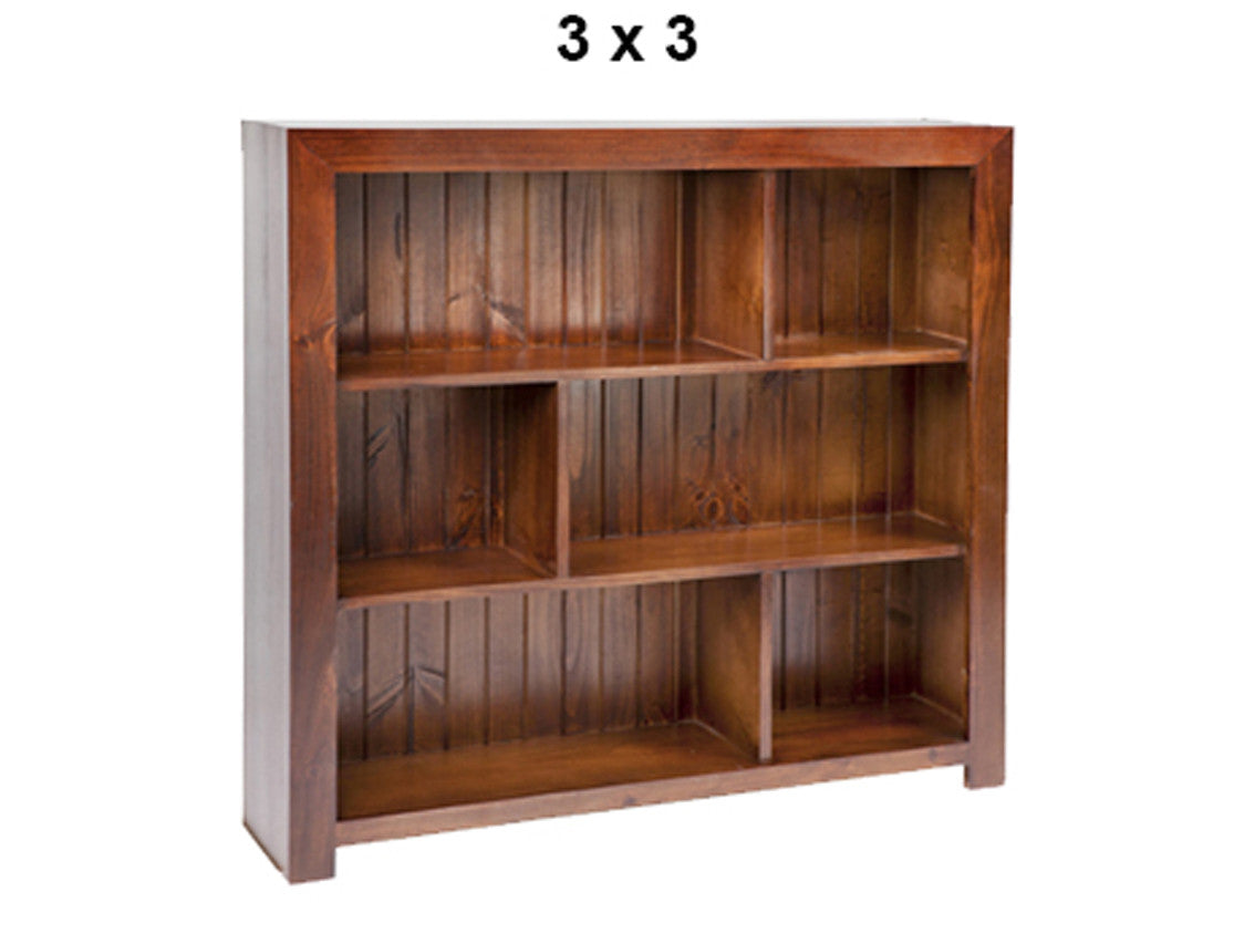 DERBY (AUSSIE MADE) LOWLINE BOOKCASE COLLECTION - ASSORTED STAINED COLOURS - STARTING FROM $399