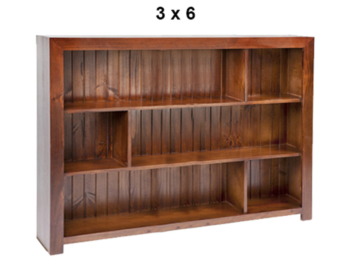 DERBY (AUSSIE MADE) LOWLINE BOOKCASE COLLECTION - ASSORTED STAINED COLOURS - STARTING FROM $399