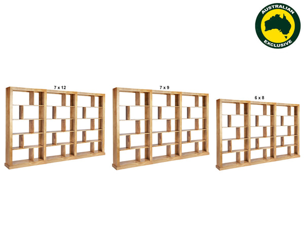 DERBY (AUSSIE MADE) STAGGERED ROOM DIVIDER - (3 SECTIONS) COLLECTION - ASSORTED STAINED COLOURS - STARTING FROM $1999