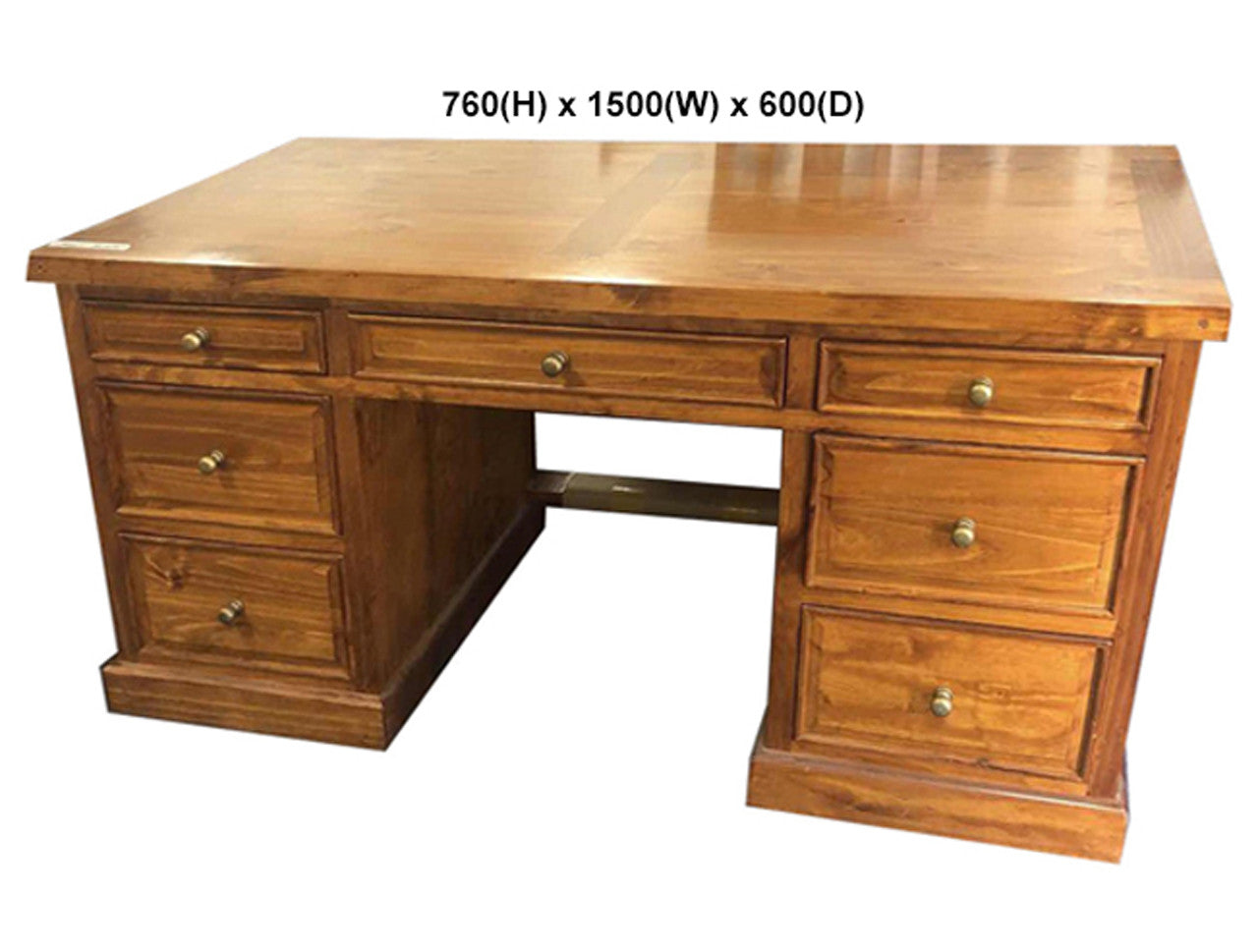 DEVLIN (AUSSIE MADE) DESK WITH PICTURE FRAME COLLECTION - ASSORTED STAINED COLOURS - STARTING FROM $1499