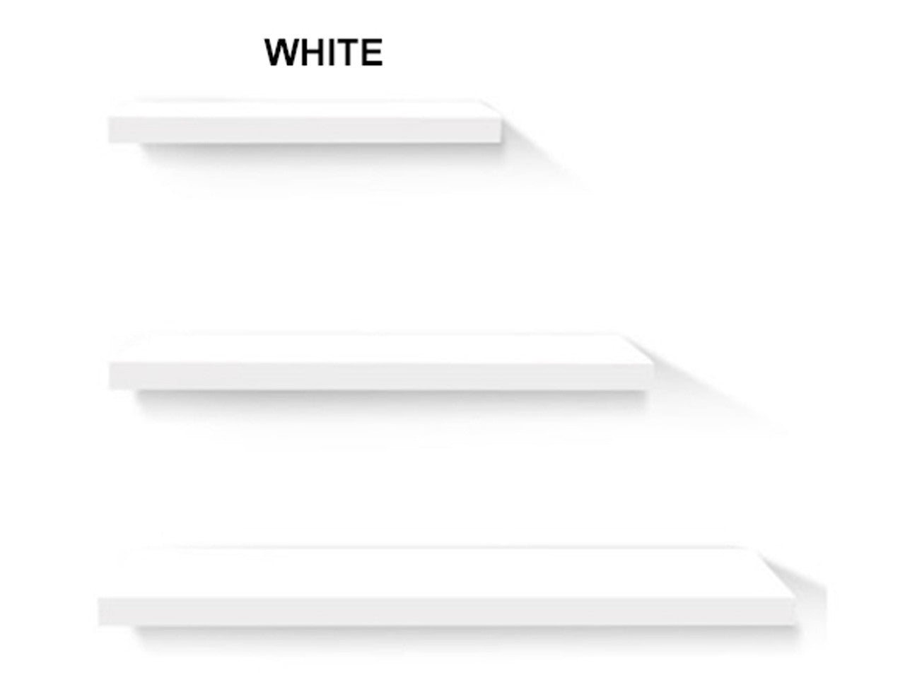 DOMINIQUE 3 PIECE FLOATING  WALL SHELVES - ASSORTED COLOURS