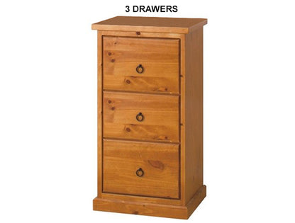 DONKLES (AUSSIE MADE) FILING CABINET WITH FLUSH DRAWER COLLECTION - ASSORTED STAINED COLOURS - STARTING FROM $499